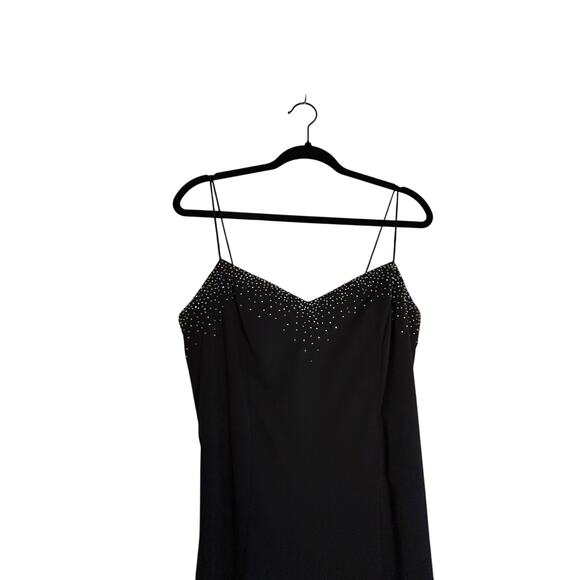 Dave and Johnny Black Sparkle Gown - Size 13/14 - Picture 4 of 16